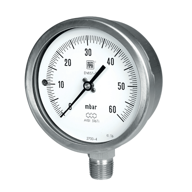 Nuova Fima Capsule Pressure Gauge, MN9/N DN100